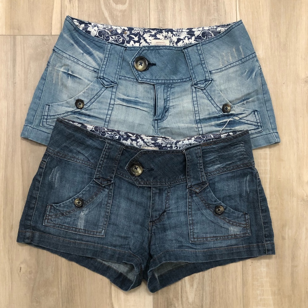 Denim shorts